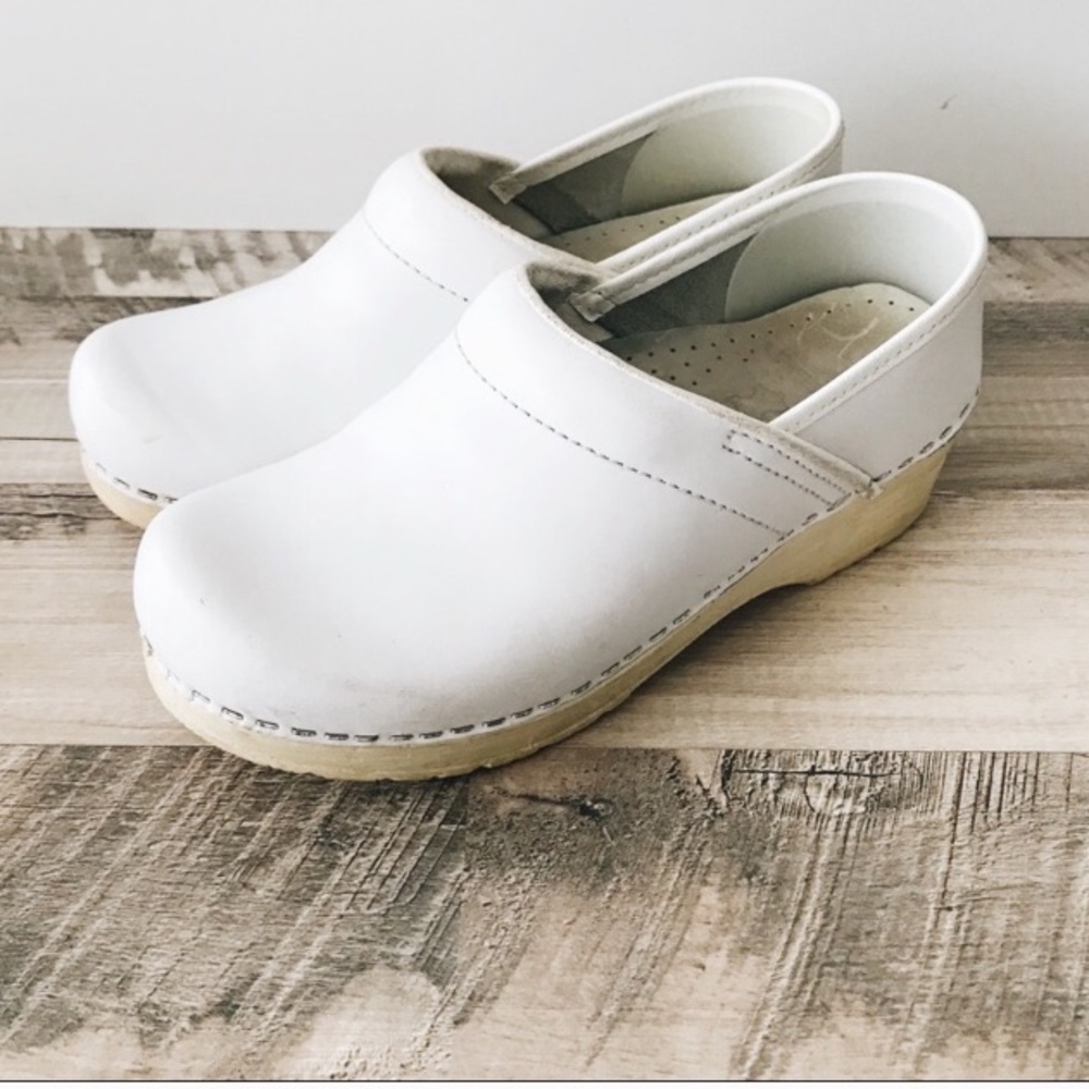 White Professional Dansko Clogs